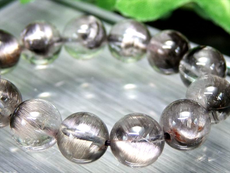 王道プラチナルチル 5A級 プラチナルチルクォーツ ブレスレット 9mm