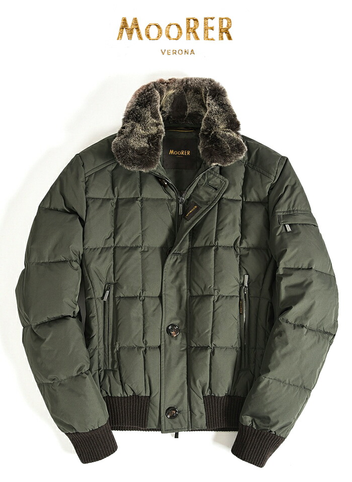 MOORER SOLERI-KM ショート丈が軽快な大人のダウンブルゾン