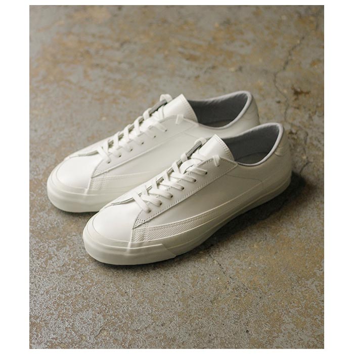 アサヒ ASAHI ベルテッド ロー レザー スニーカー ホワイト BELTED LOW