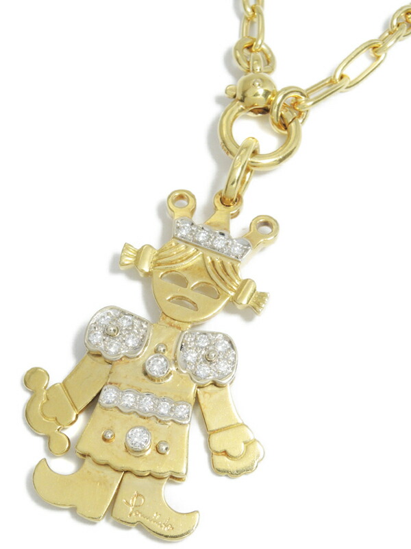 Pomellato】ポメラート『K18YG ペンダント ネックレス ダイヤモンド