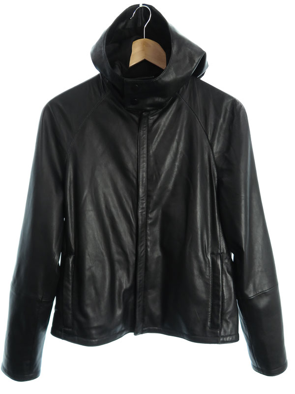 EMPORIO ARMANI】【アウター】エンポリオアルマーニ『フード付 レザー