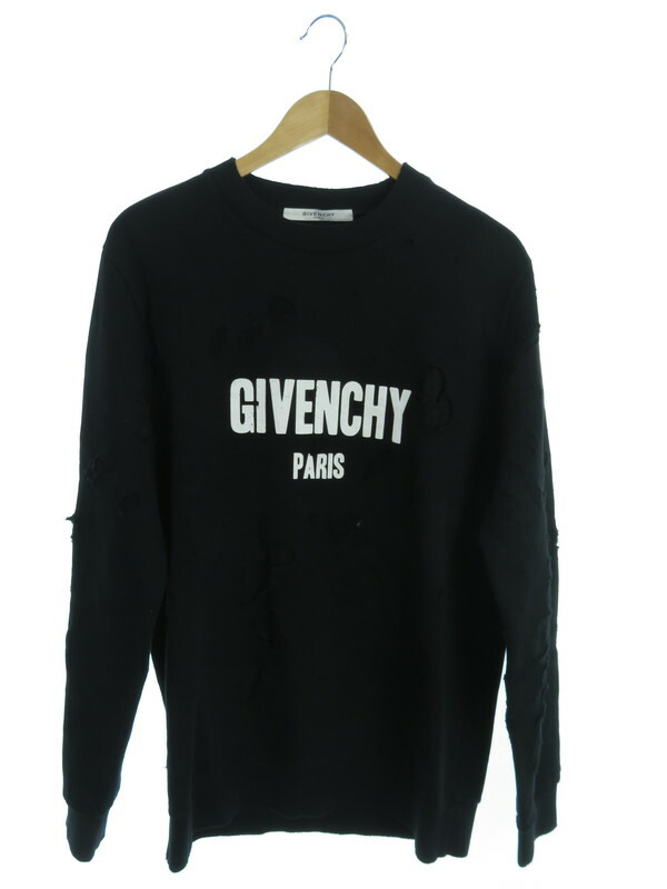 GIVENCHY】【トップス】ジバンシィ『ダメージ加工長袖カットソー sizeS