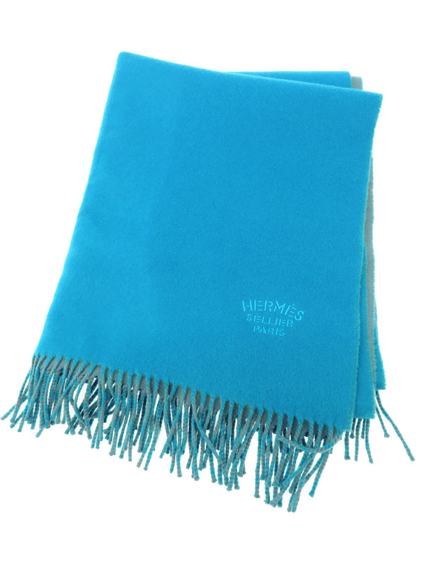 HERMES】【英国製】エルメス『カシミヤストール』ユニセックス