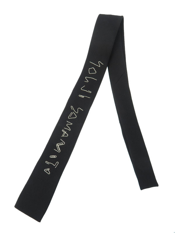 Yohji Yamamoto】ヨウジヤマモト『ロゴ ネクタイ』メンズ 1週間保証