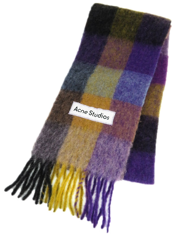Acne Studios】アクネストゥディオズ『モヘア チェック スカーフ