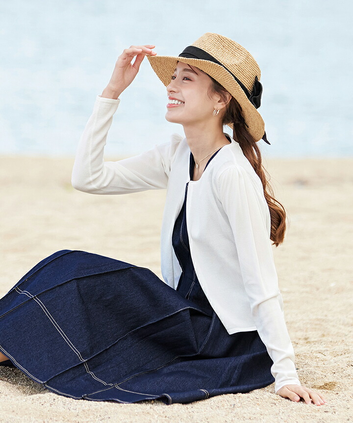 楽天市場】【一部値下げ】 長袖サマーニットカーディガン レディース