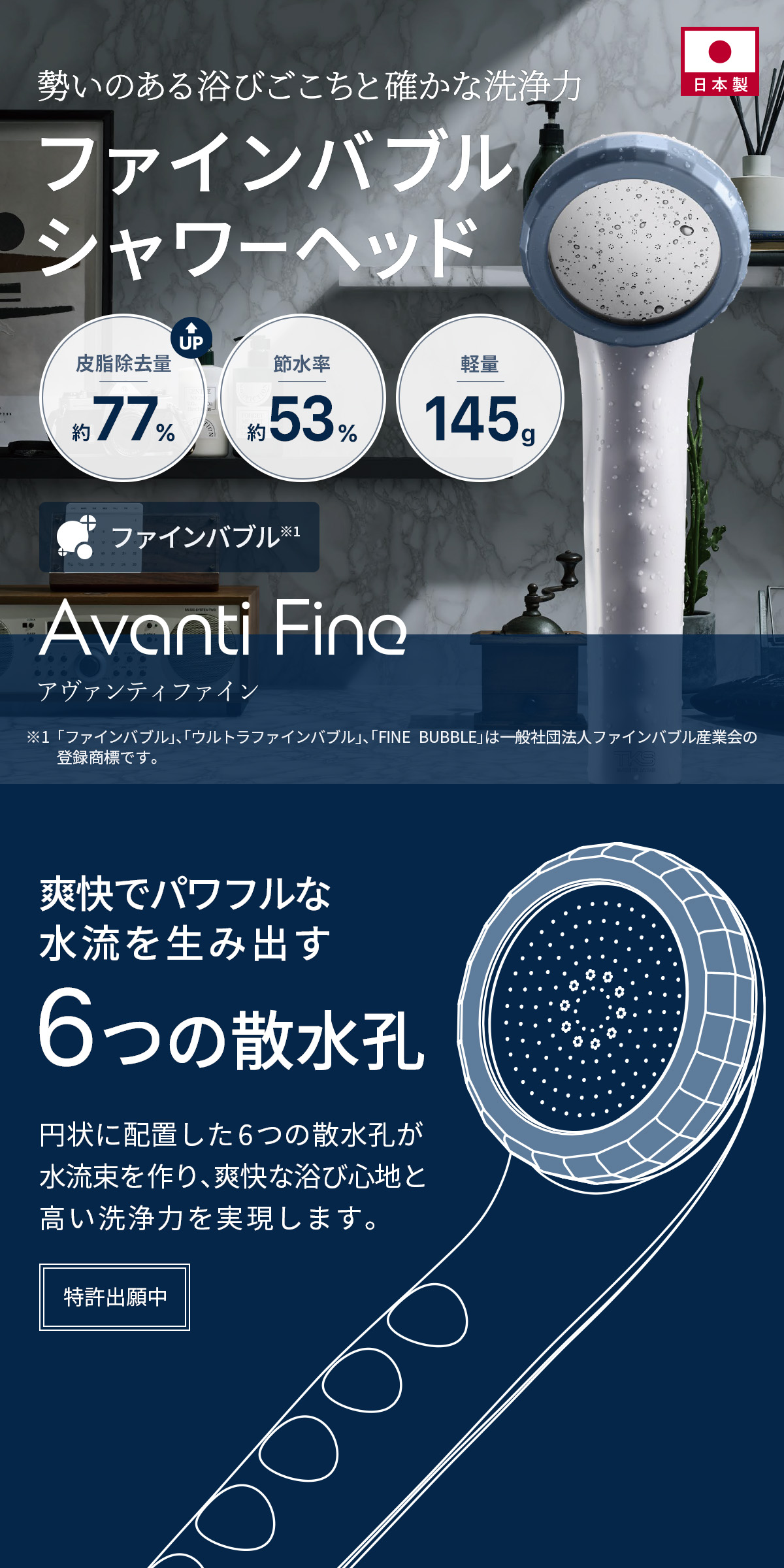 楽天市場】【洗浄×節水×軽量】【公式ストア】シャワーヘッド マイクロ