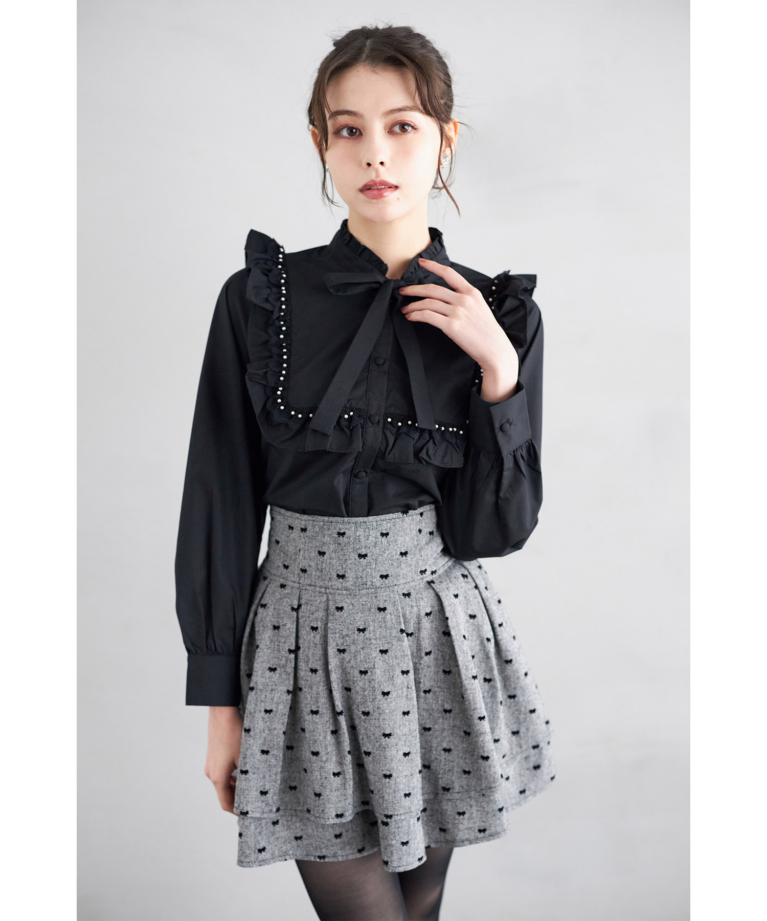 希少】 KAPITAL オーロラエプロンパンツ キュロット スカート 黒 S