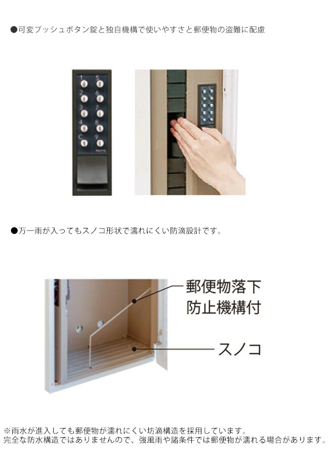 楽天市場】KS-MB36F・薄型壁付けタイプポスト/Nasta（ナスタ）【仕様