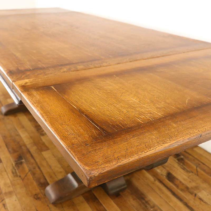 イギリスアンティーク ドローリーフテーブル 拡張式 オーク材 v_70184