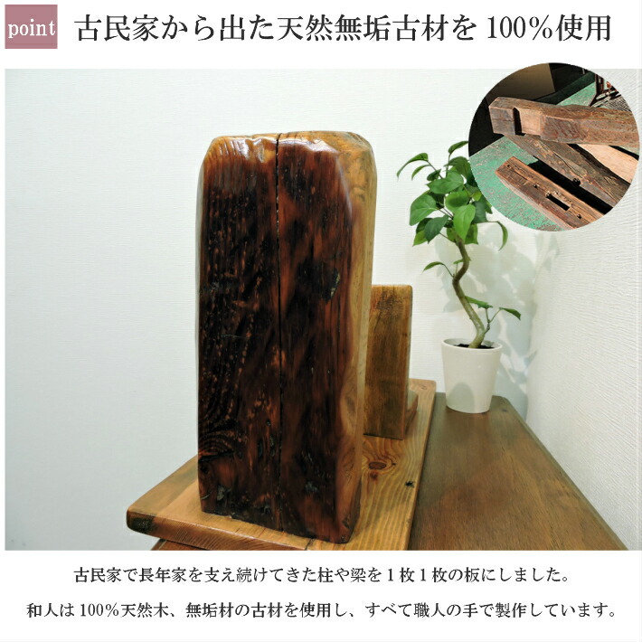 楽天市場】日本製 古材 ブックスタンド ブックエンド 本棚 本立て 木製