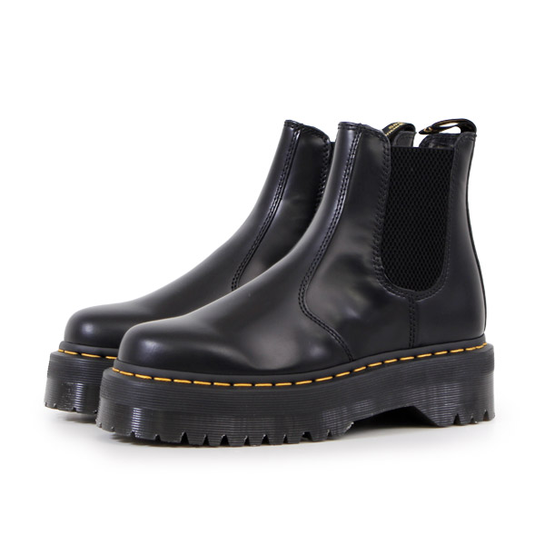 美品 Dr. Martens QUAD チェルシーブーツ24〜24.5cm厚底 美品 Dr