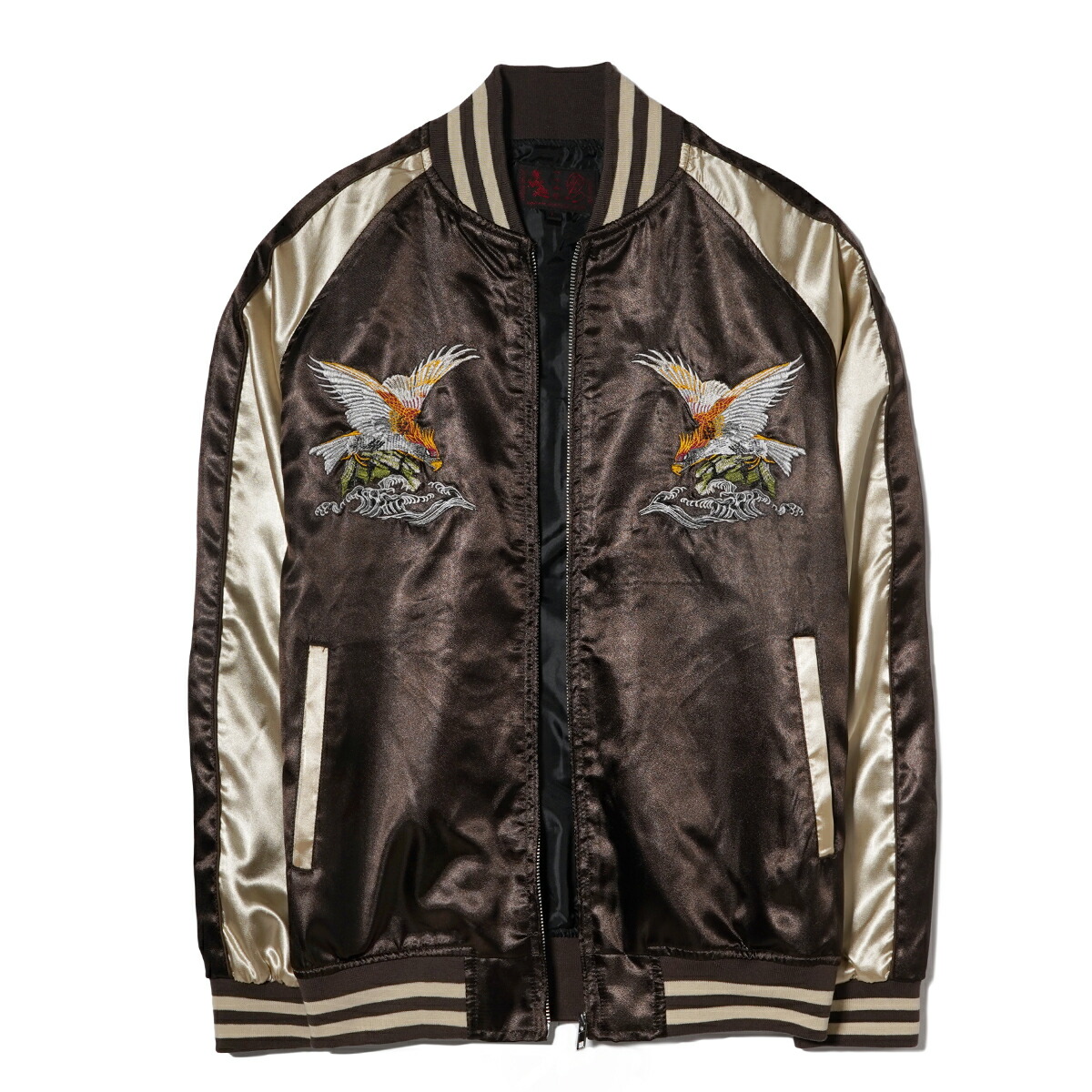 楽天市場】スカジャン メンズ サテンジャンパー スーベニア ジャケット