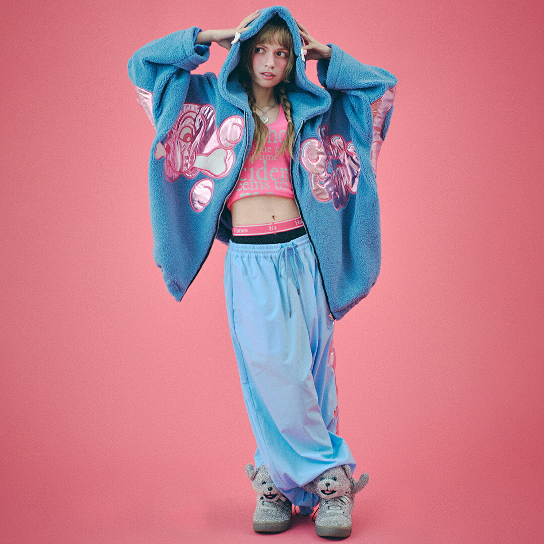 楽天市場】GALFY ガルフィー ピッカピカのダブモコパーカー あす楽対応