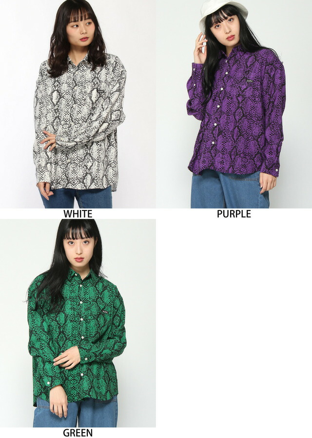 楽天市場】SNAKE PATTERN SHIRT X-girl エックスガール トップス