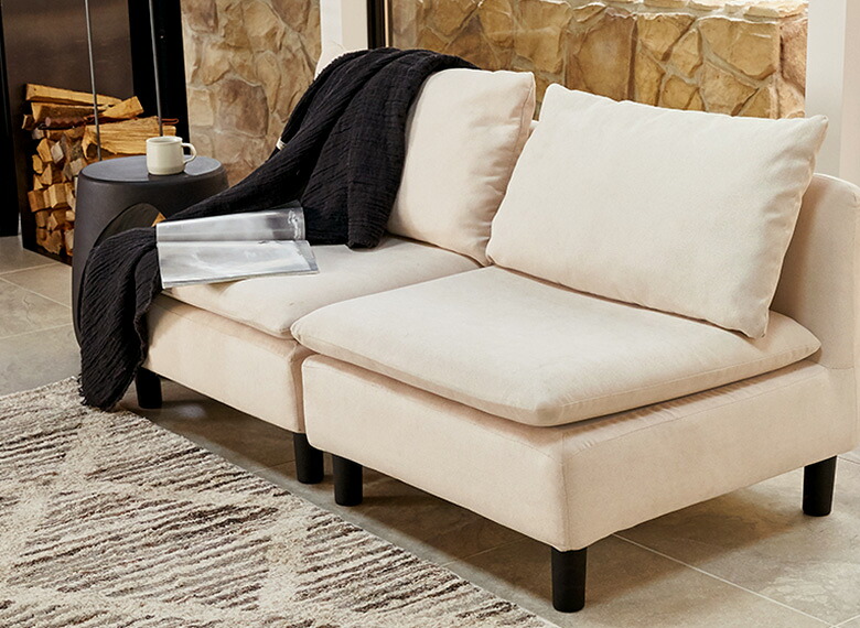 楽天市場】ソファ 一人掛け コンパクト 脚付き ソファー 肘掛け無し