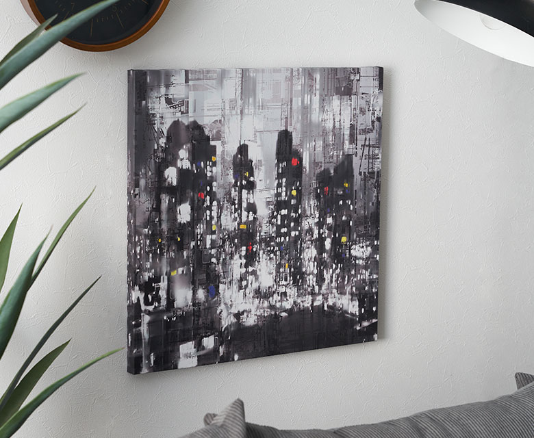 楽天市場】【SALE期間限定10%OFF】 アートパネル 都会 夜 夜景