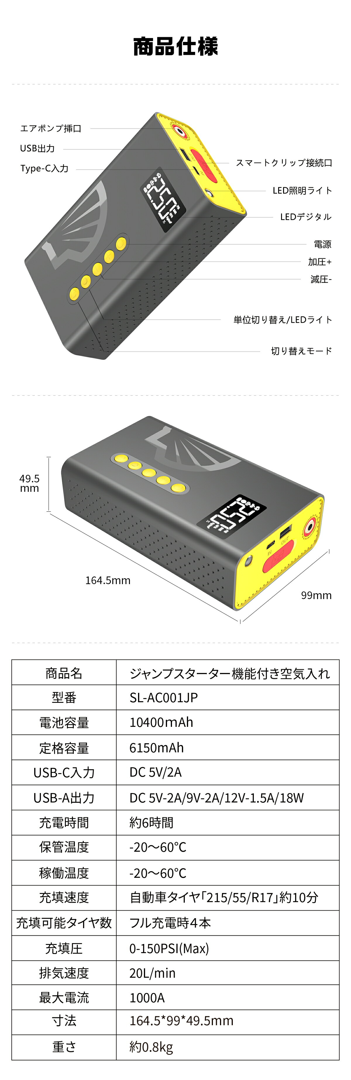 楽天市場】＼スーパーSALE 54%OFF！3/4 20時開始／ ジャンプスターター