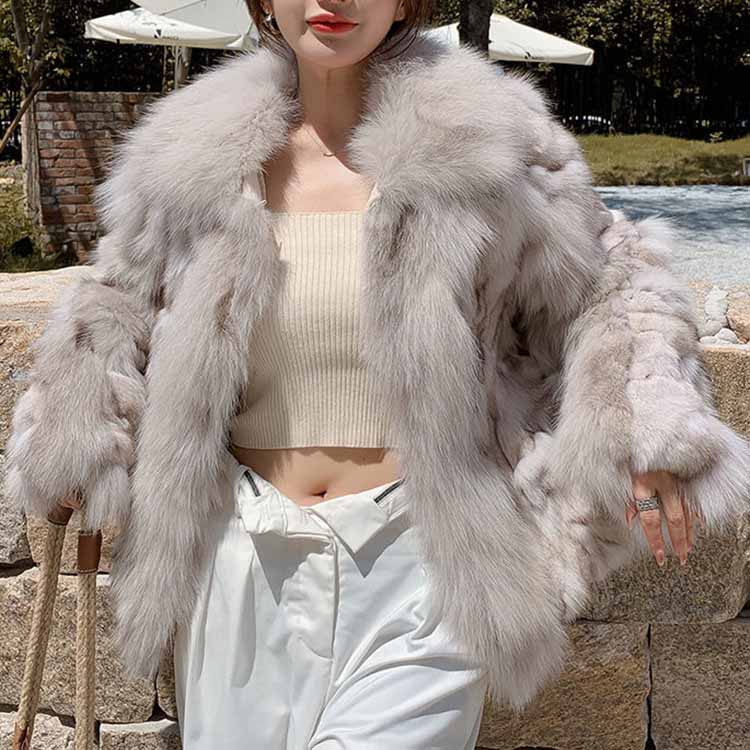 楽天市場】コート ジャケット フォックス リアルファー アウター