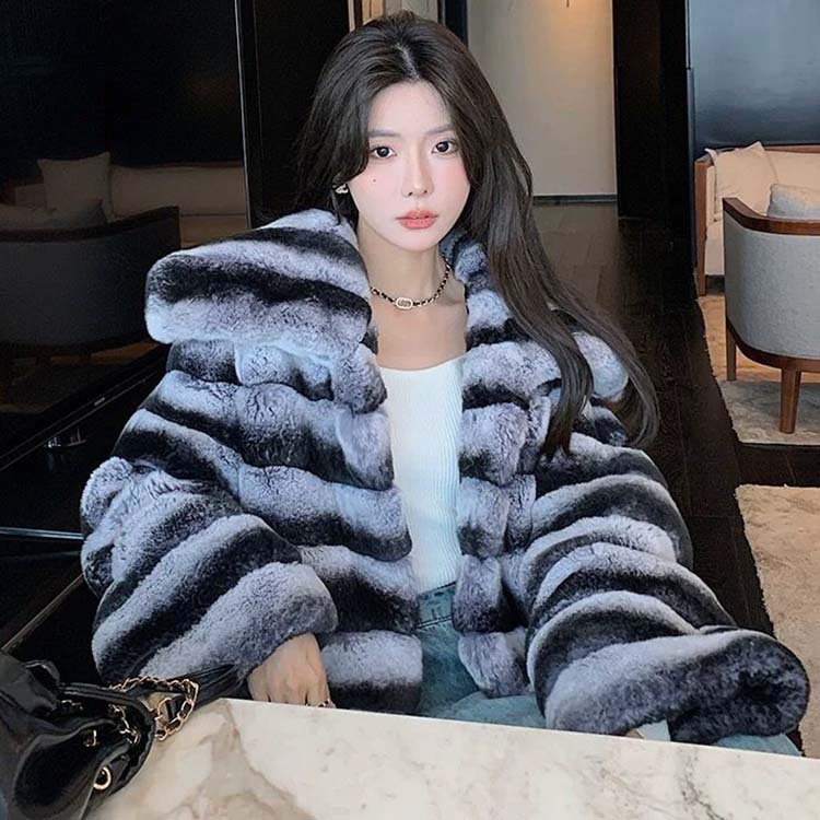 楽天市場】ジャケット レッキス ラビット リアルファー コート