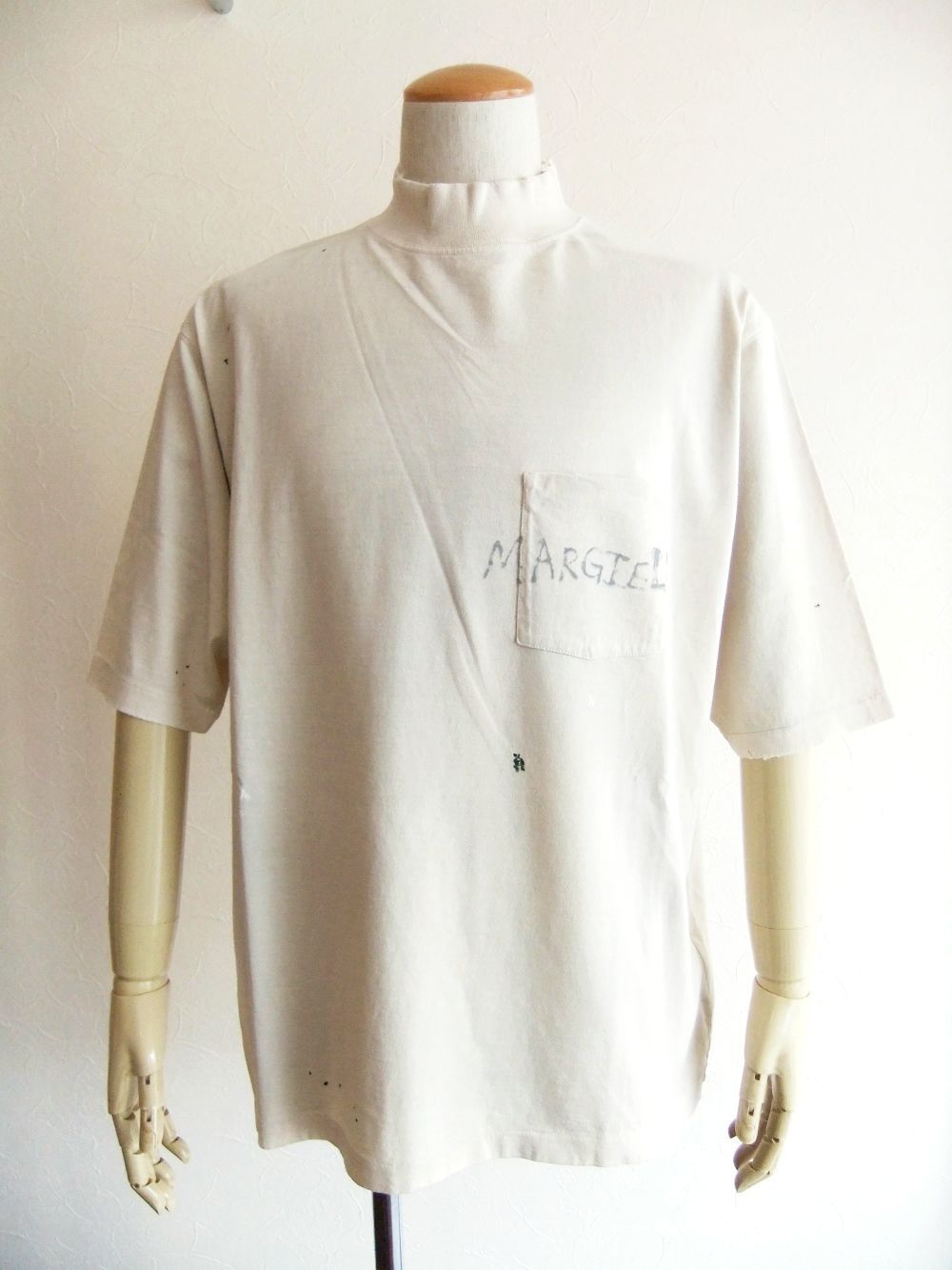 Maison Margiela - MAISON MARGIELA (クリーム) ハイネック コットン T