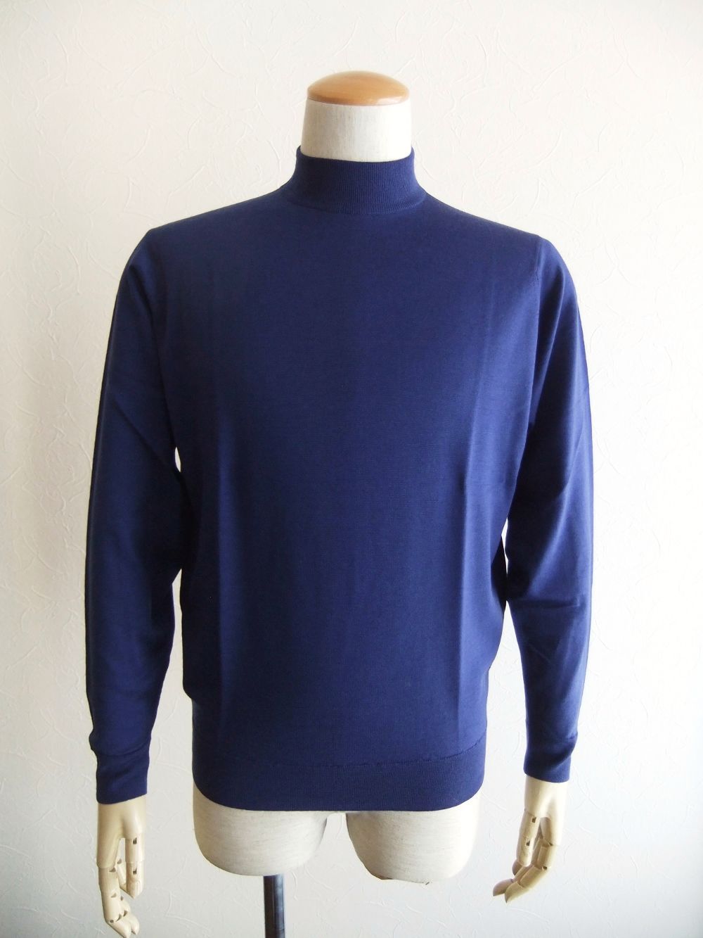 JOHN SMEDLEY - KILDAY ( ボルドー ) 30G 長袖モックネックニット