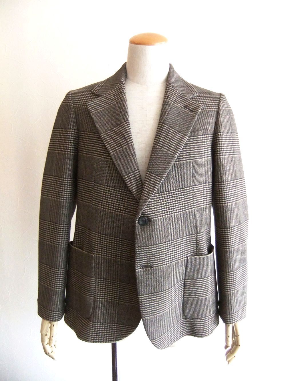 CIRCOLO 1901 - グレンプレイド柄 プリント ジャージー 2B ジャケット