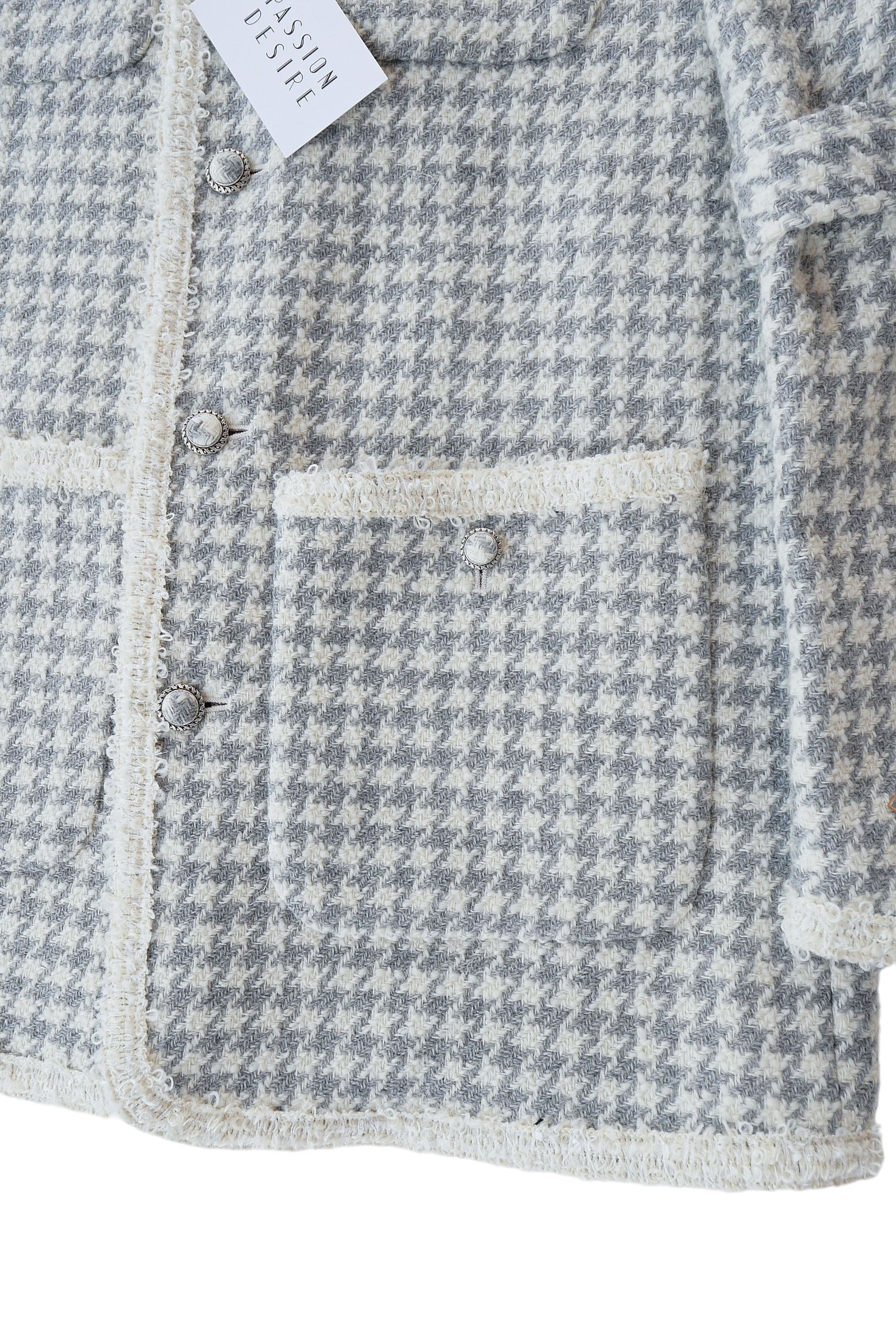 el conductorH - ツイード ノーカラー ボンデージ ジャケット | 3RD[i