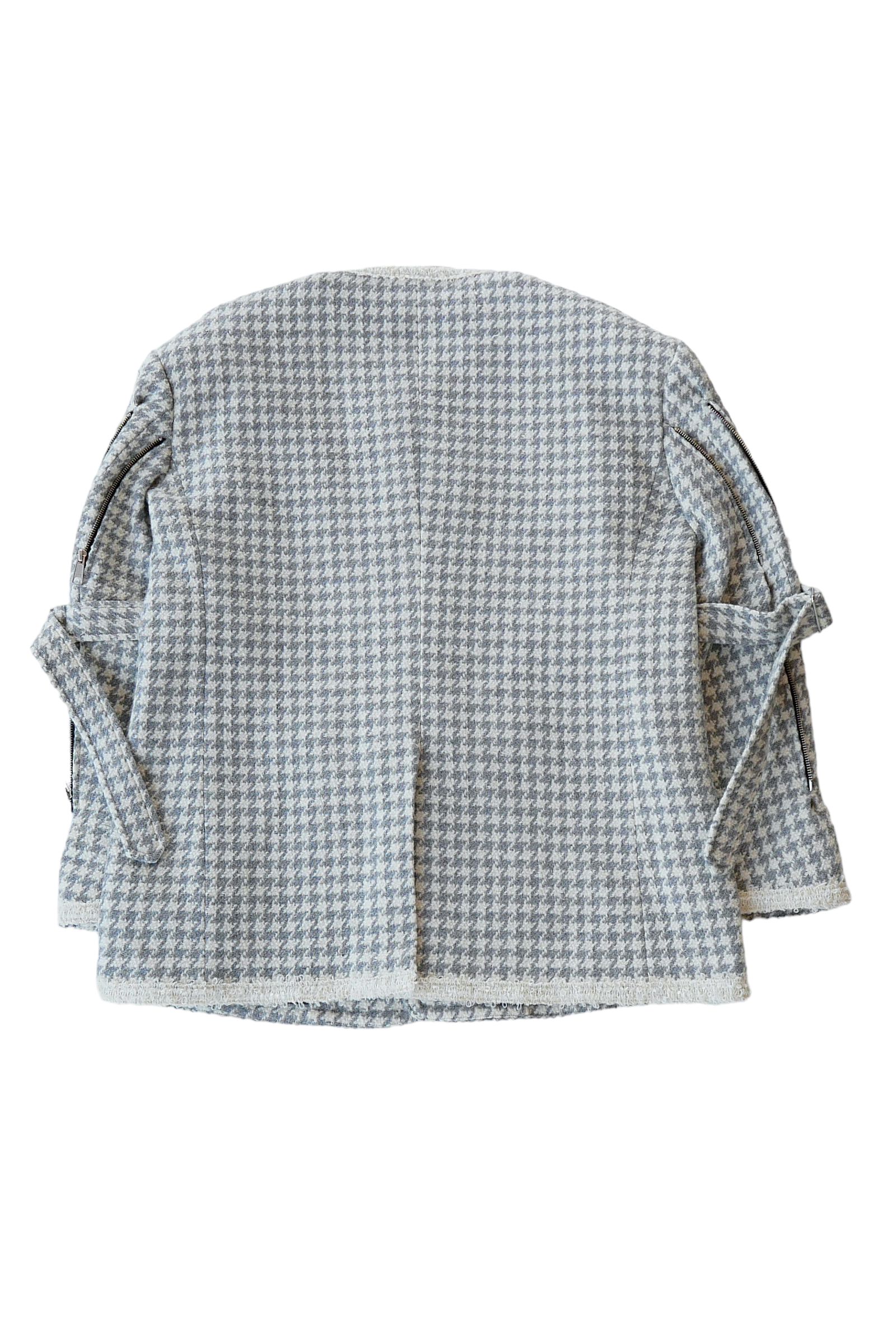 el conductorH - ツイード ノーカラー ボンデージ ジャケット | 3RD[i