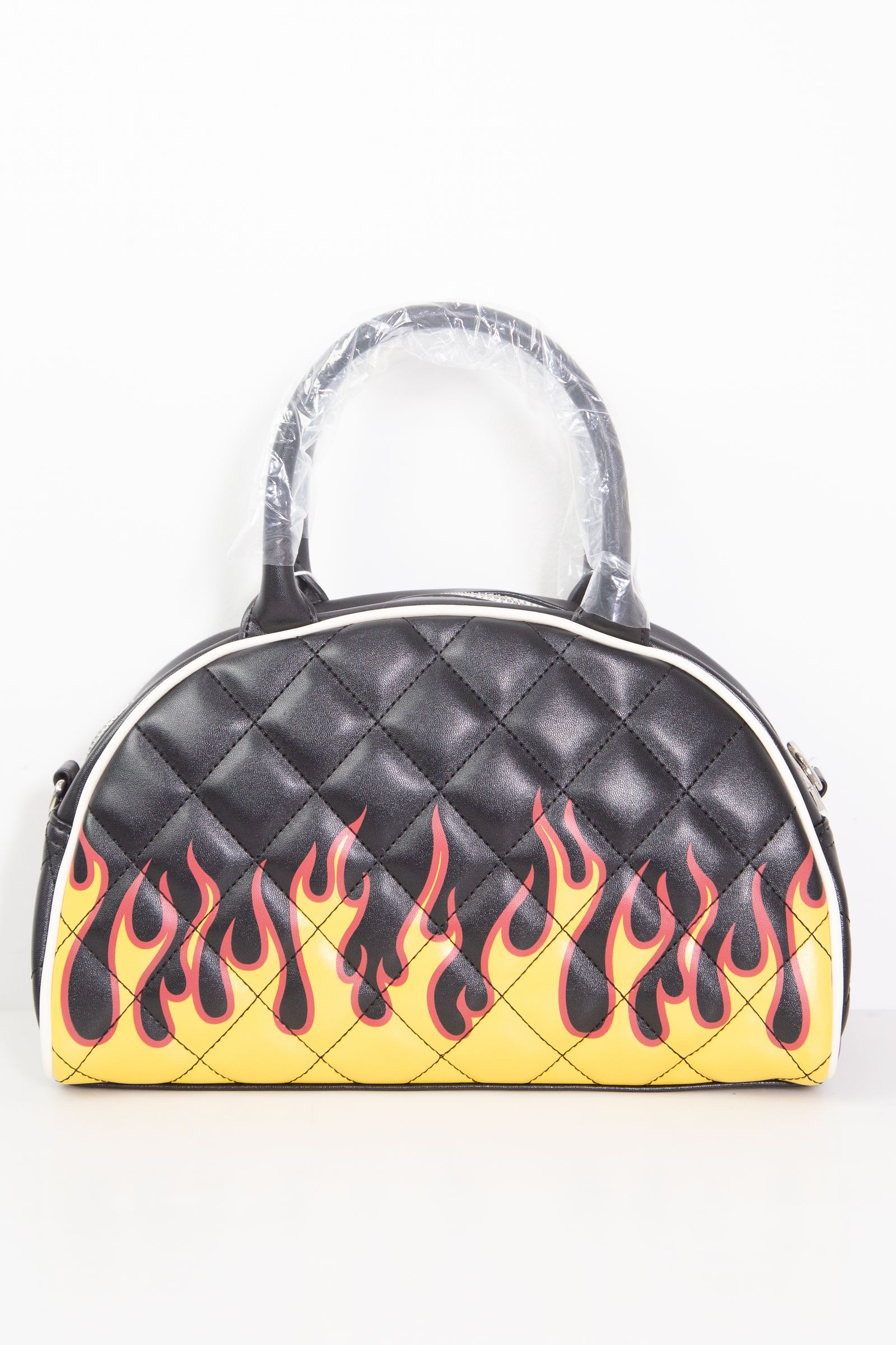 HYSTERIC GLAMOUR - HYSTERIC FIRE ボストンバッグ / ブラック | Tempt