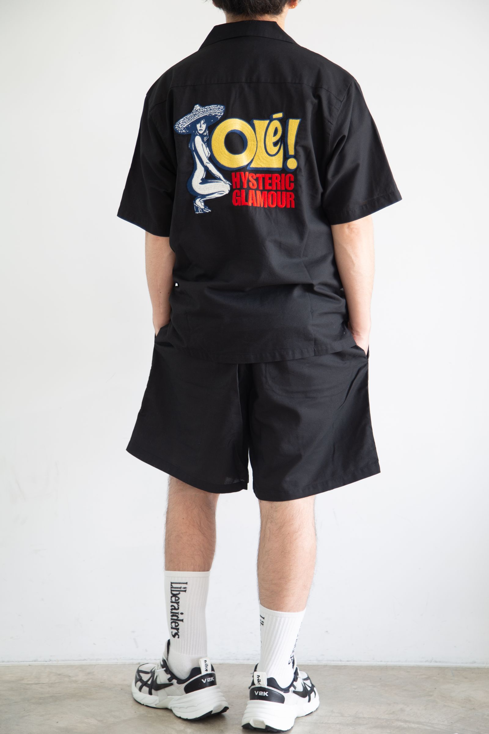 HYSTERIC GLAMOUR - HYSTERIC OLE刺繍 イージーワイドショーツ