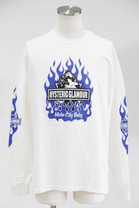 HYSTERIC GLAMOUR - MOTOR CITY BABY Tシャツ / ブラック | Tempt