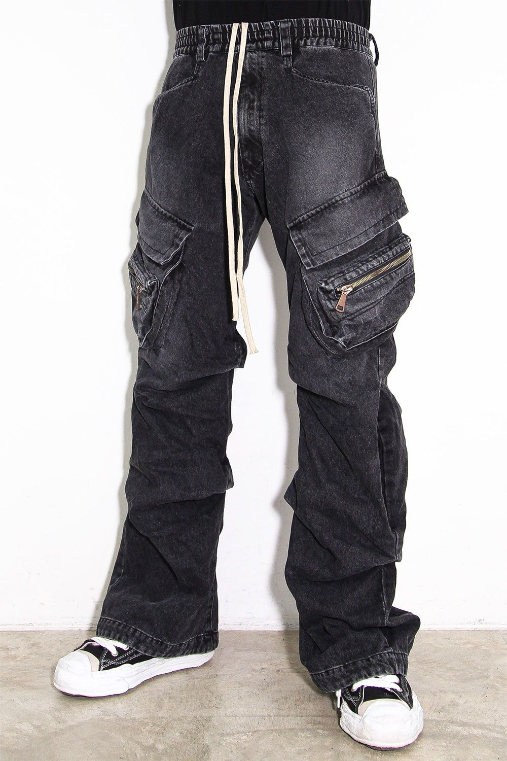 A.F ARTEFACT - デニムカーゴタックバギーパンツ / Denim Cargo Tuck