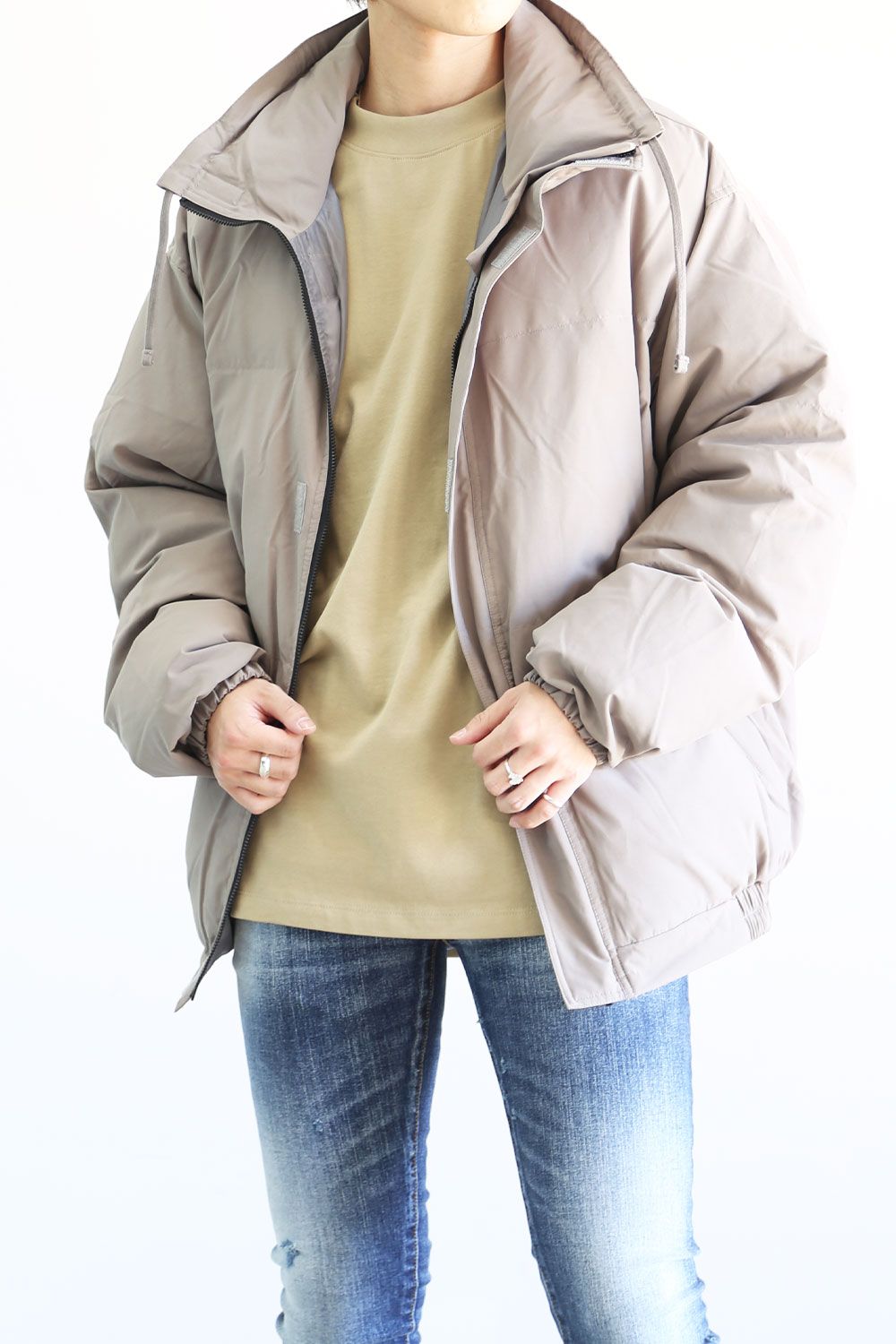 FOG ESSENTIALS - PUFFER JACKET / チャコール | Tempt