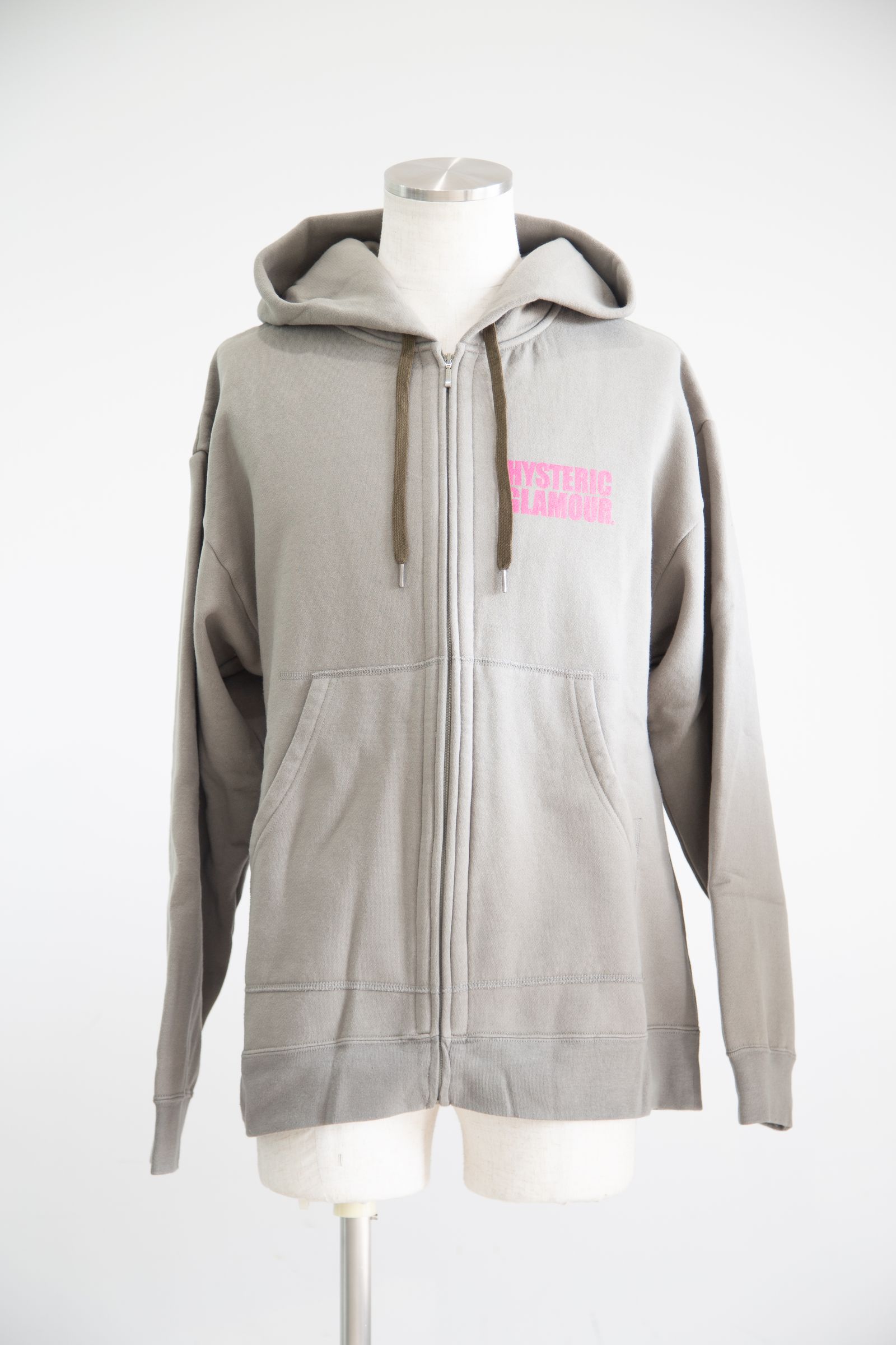 HYSTERIC GLAMOUR - LIGHT MY FIRE オーバーサイズパーカー / カーキ