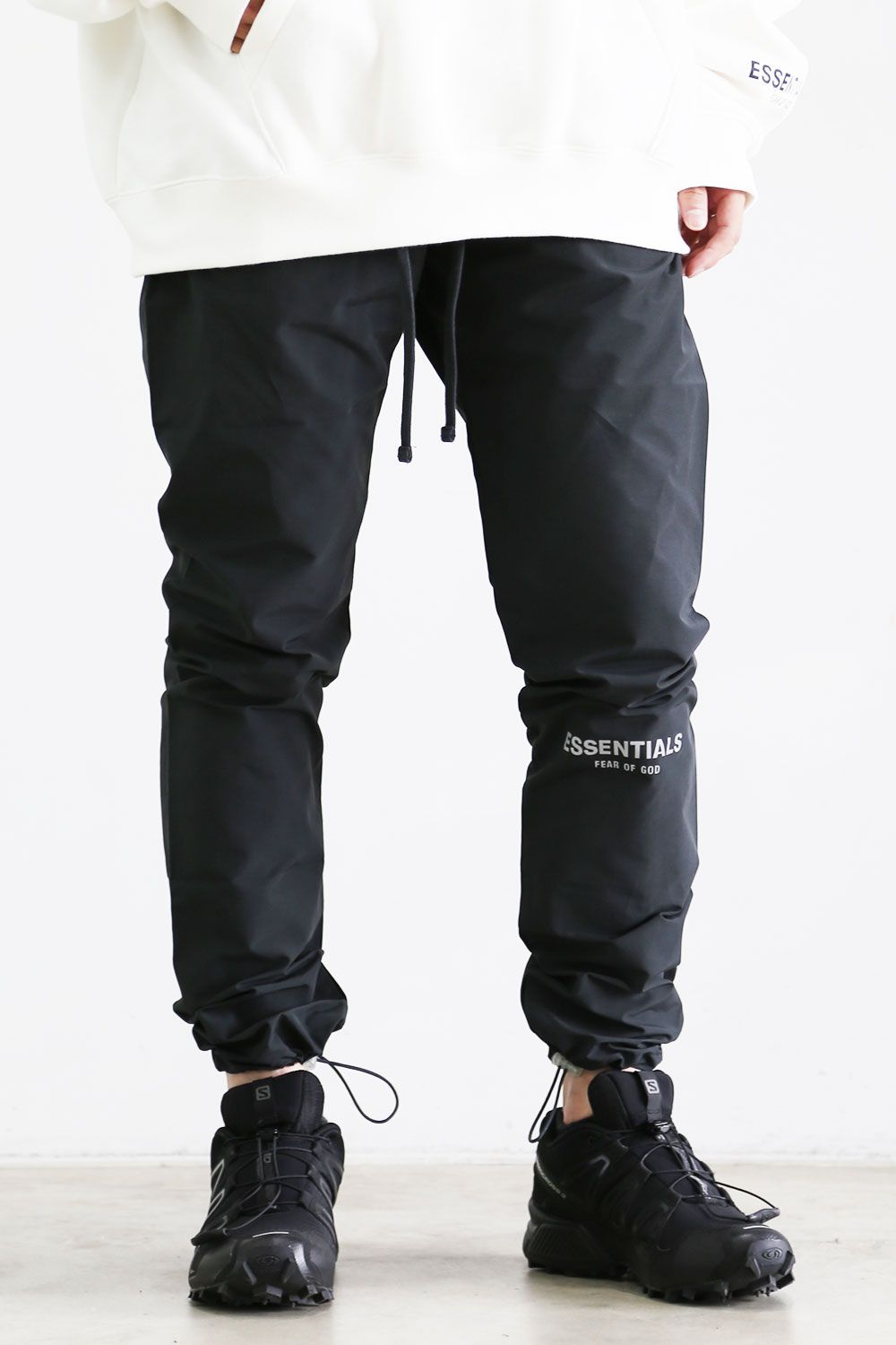 FOG ESSENTIALS - NYLON COTTON PANTS / ブラック | Tempt