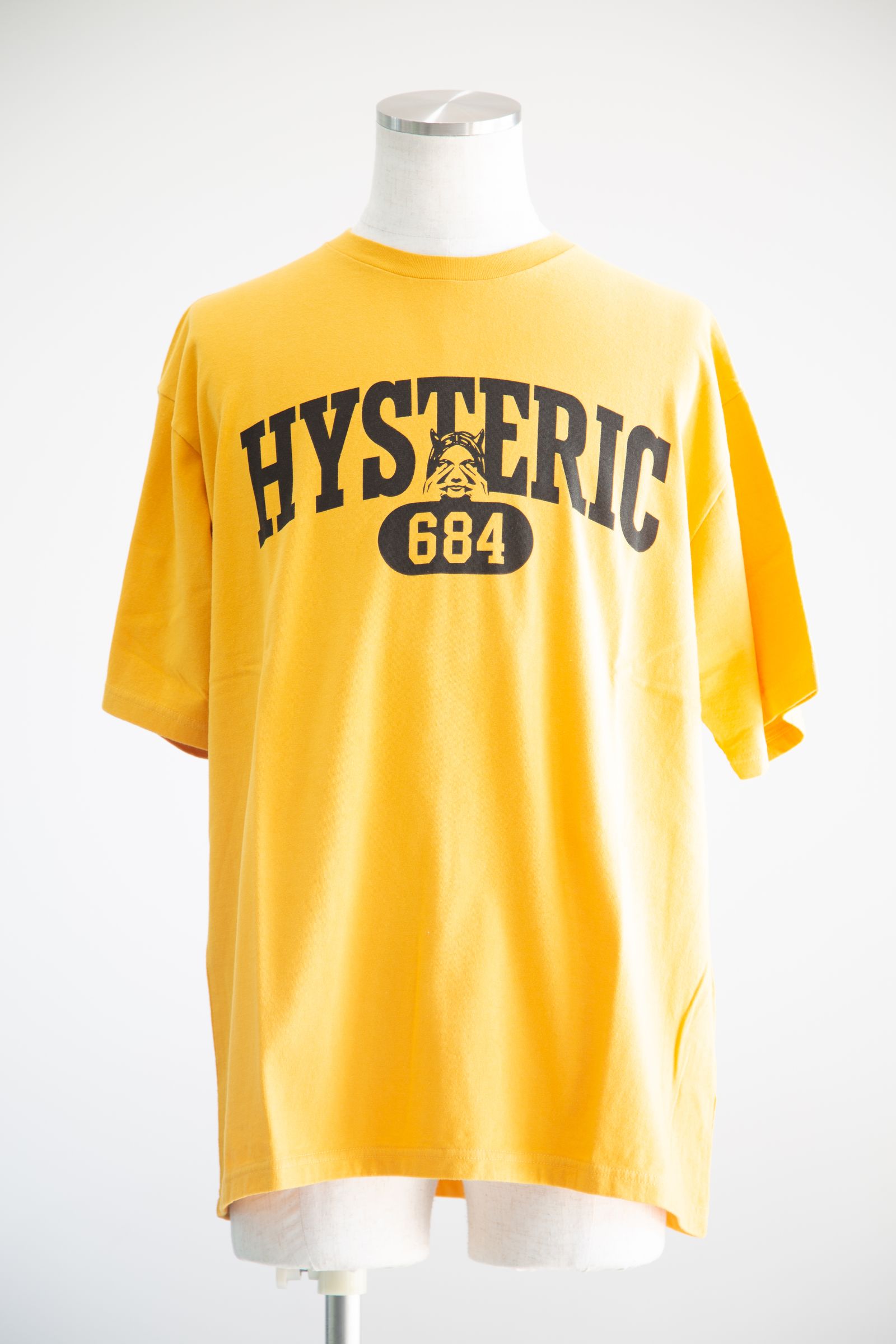 HYSTERIC GLAMOUR - EVIL COLLEGE Tシャツ / イエロー | Tempt