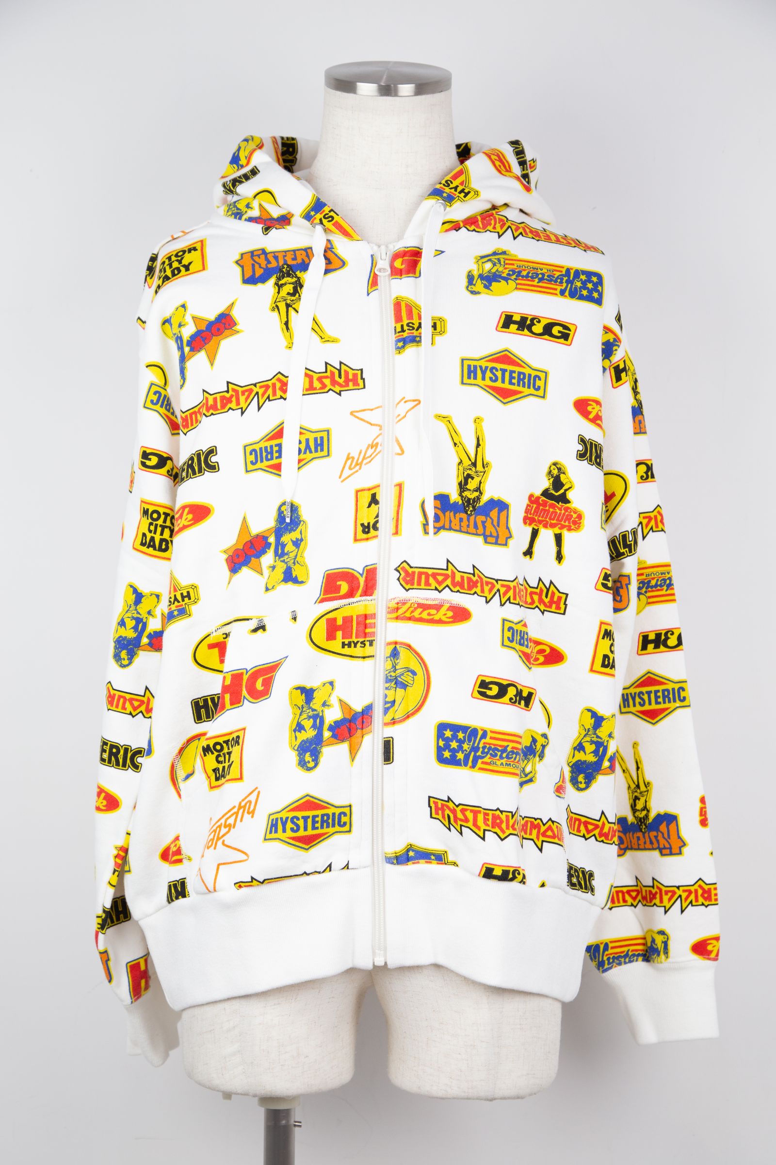 HYSTERIC GLAMOUR - ROCK CITY柄 パーカー / ブラック | Tempt