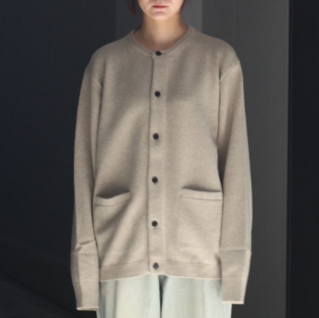 ssstein - 【残り一点】Extra Fine Wool Knit Crew Neck Cardigan
