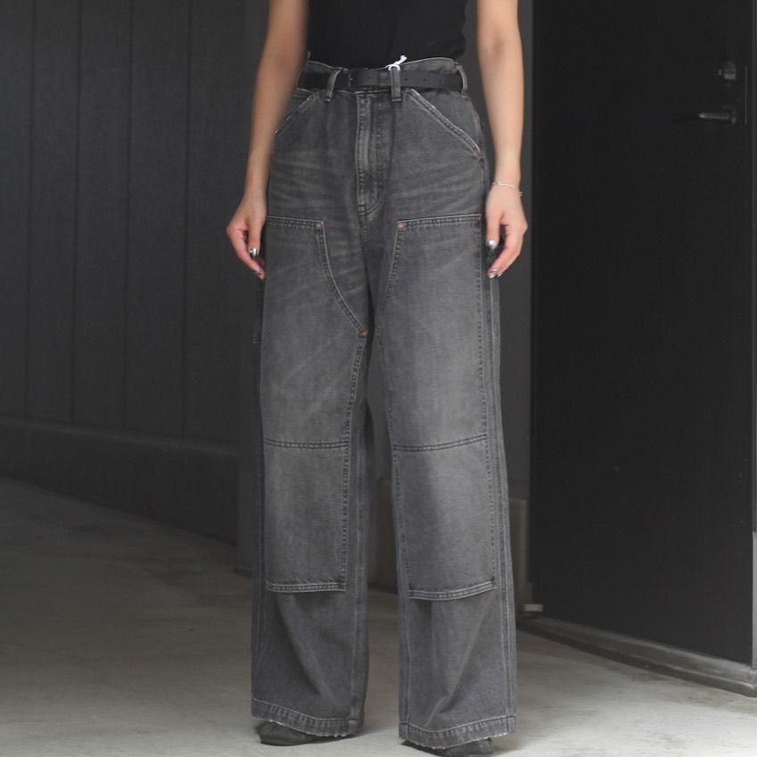 DAIRIKU - 【残りわずか】Vintage Washed Painter Denim Wide Pants