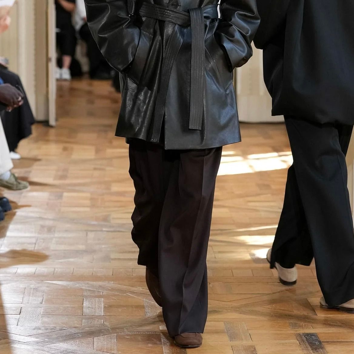 ssstein - 【残りわずか】Long Wide Trousers(2/90 WOOL GABARDINE