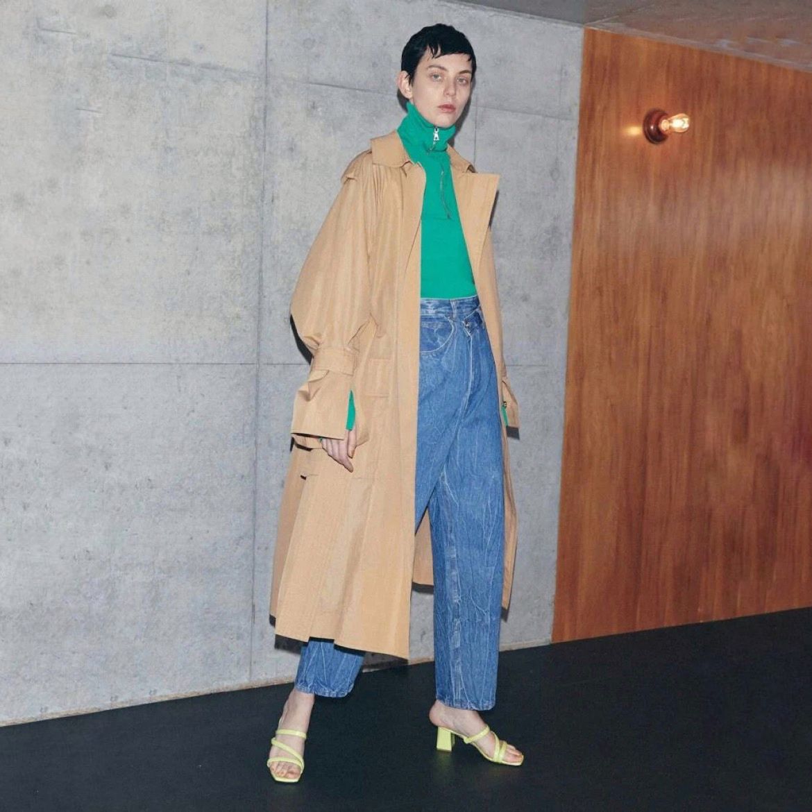 MAISON SPECIAL - 【残り一点】ハイウエストコクーンデニムパンツ