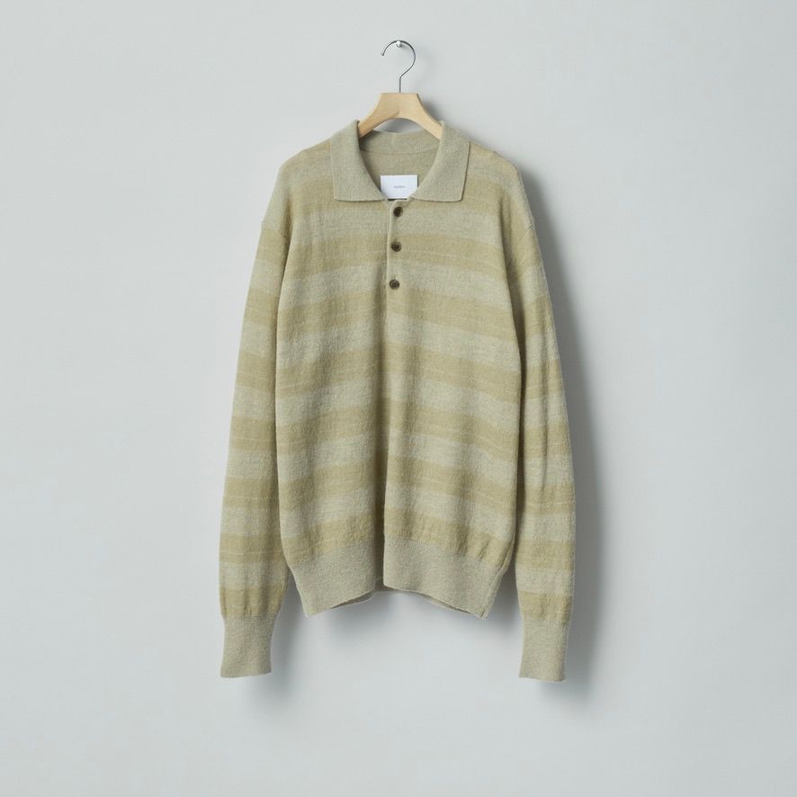 ssstein - 【残り一点】W/AL/NY Knit Stripe Polo LS | ACRMTSM ONLINE