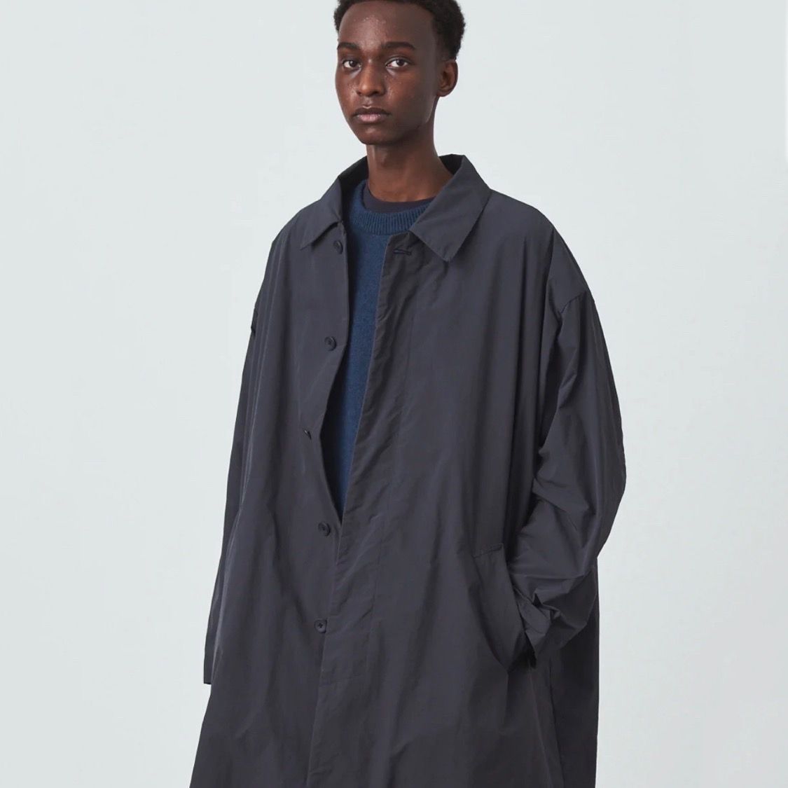 ATON - 【残りわずか】Air Weather Balmacaan Coat | ACRMTSM ONLINE STORE