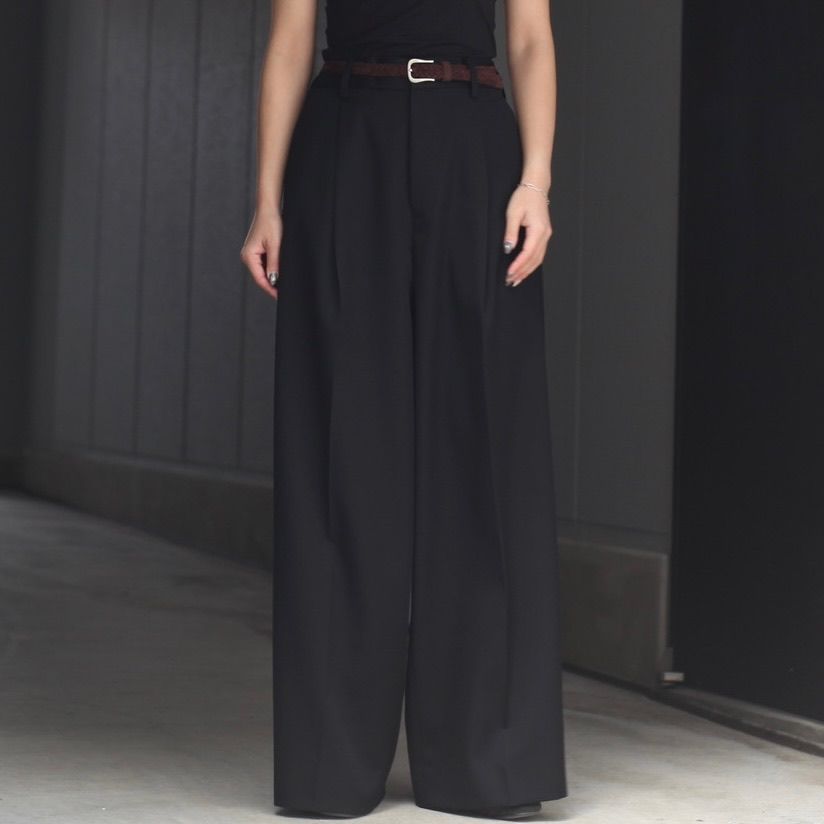 ssstein - 【再販売通知受付可能】Extra Wide Trousers(2/90 WOOL