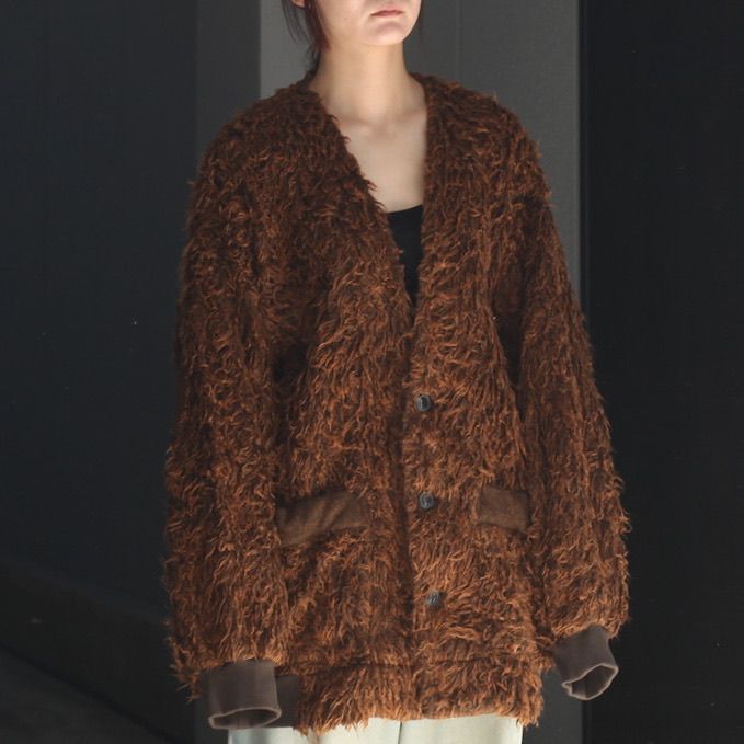 my beautiful landlet - 【残り一点】シャギーVネックカーディガン