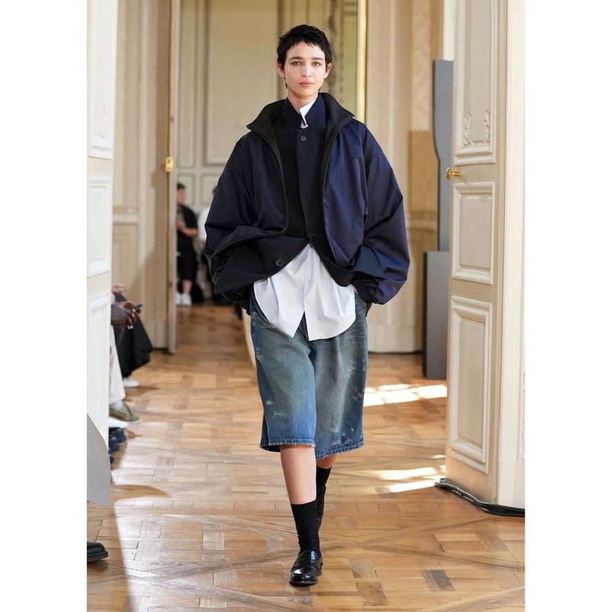 シルクネップビエラ スタンドカラージャケット COMOLI (コモリ) シルク