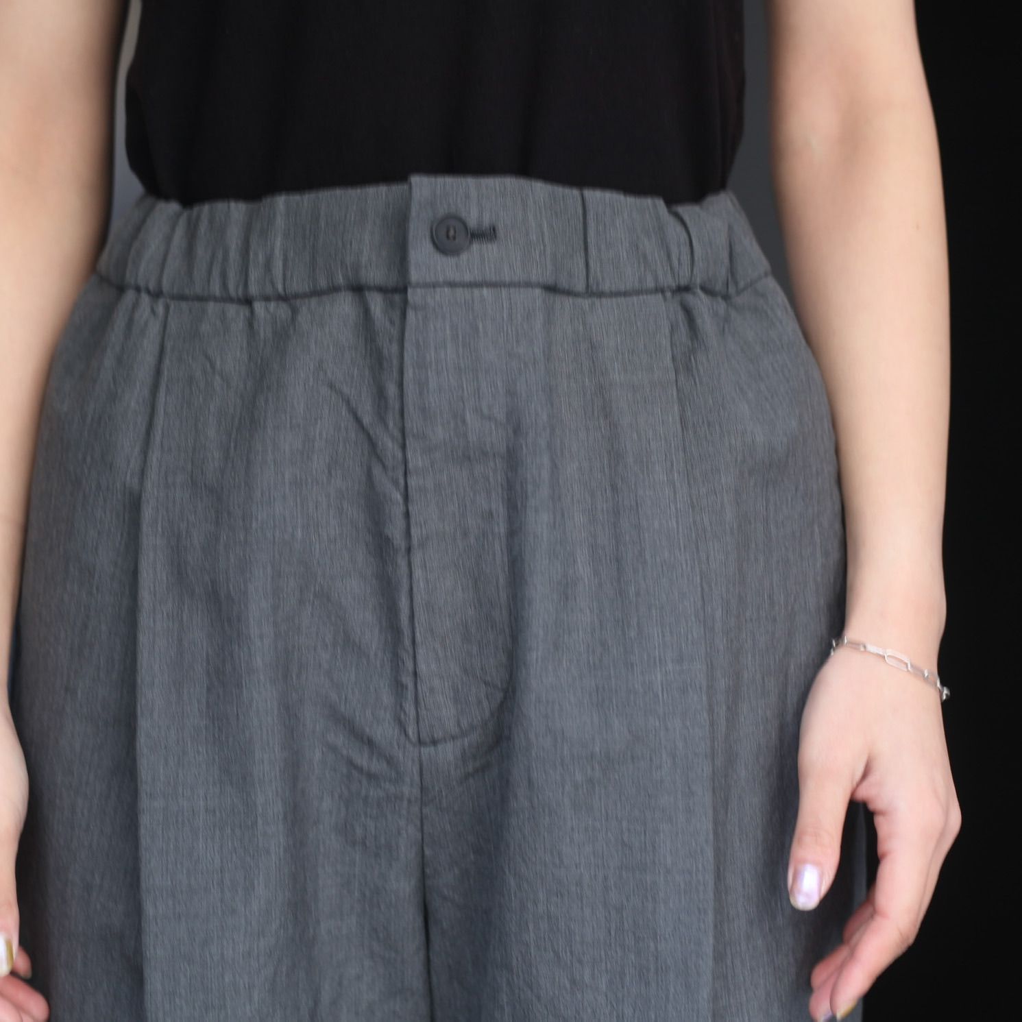 ATON - 【残り一点】Wool Washi Tropical Wide Easy Pants | ACRMTSM