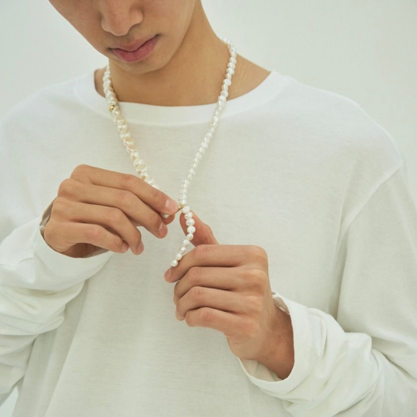 PREEK - 【お取り寄せ注文可能】Baroque Pearl Lariat Necklace
