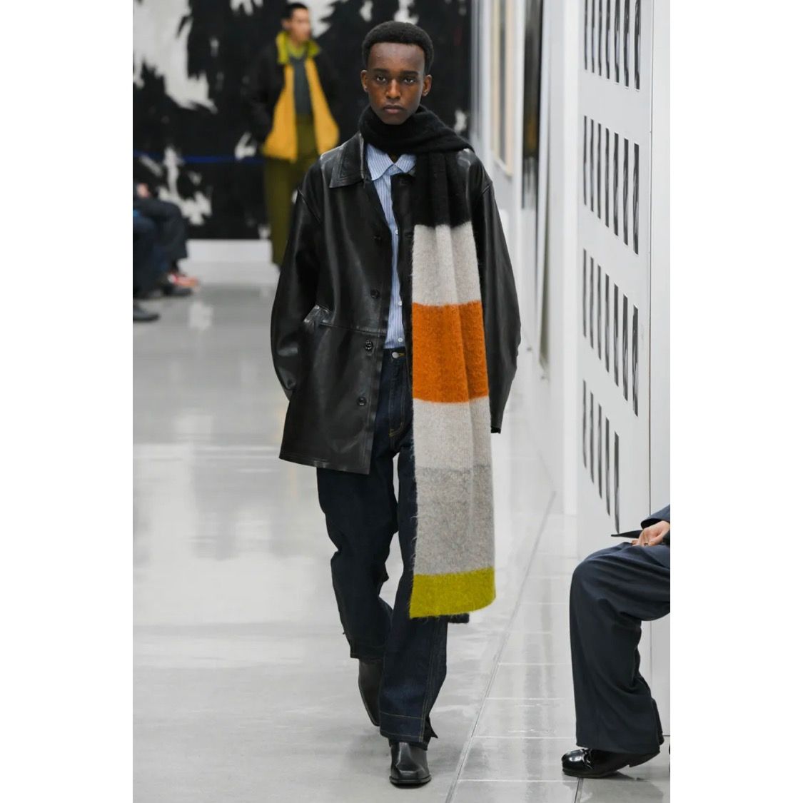 YOKE - 【残りわずか】Cut-Off Leather Car Coat(BLACK) | ACRMTSM